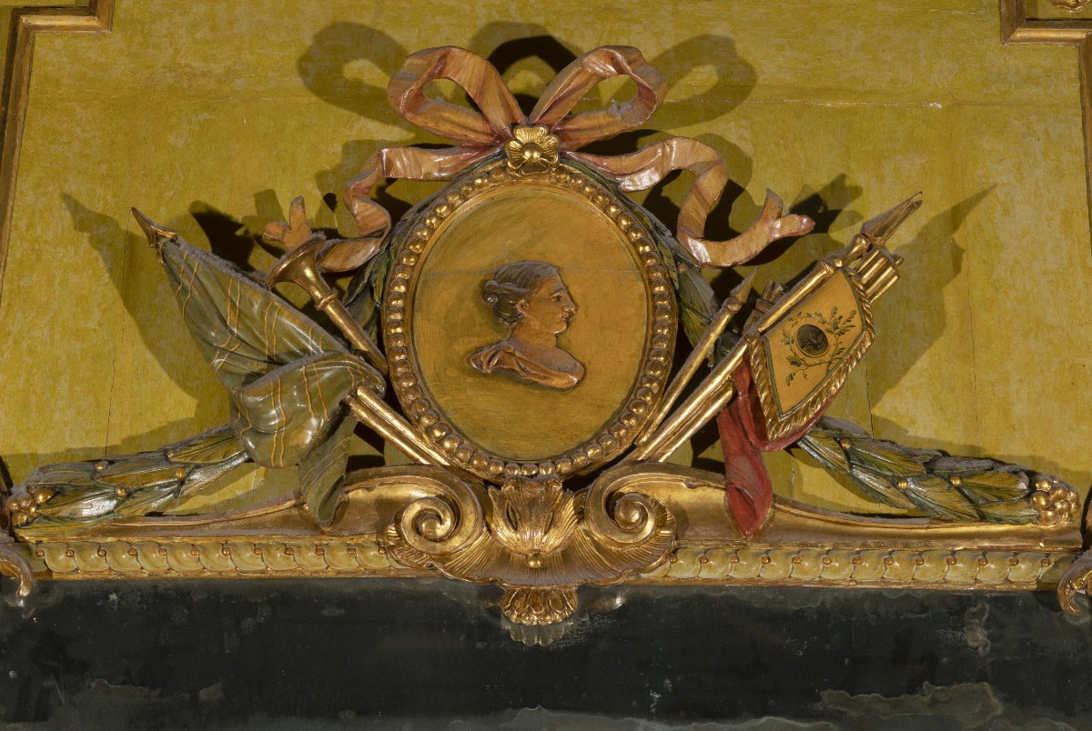 Coppia di Consolles e specchiere laccate Veneziane , 18esimo secolo-photo-3