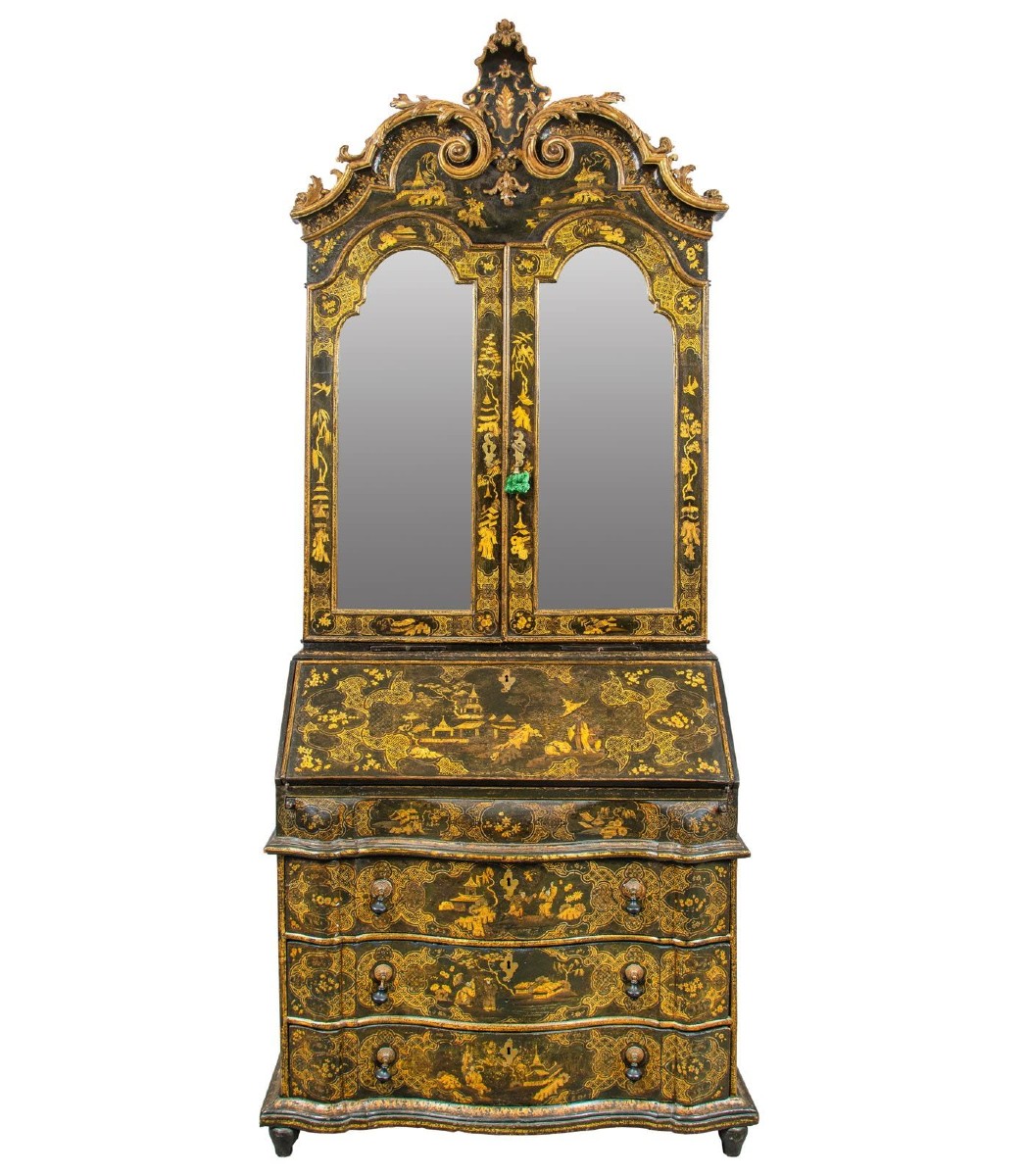 Trumeau a due corpi a chinoiserie, Venezia, secolo XVIII