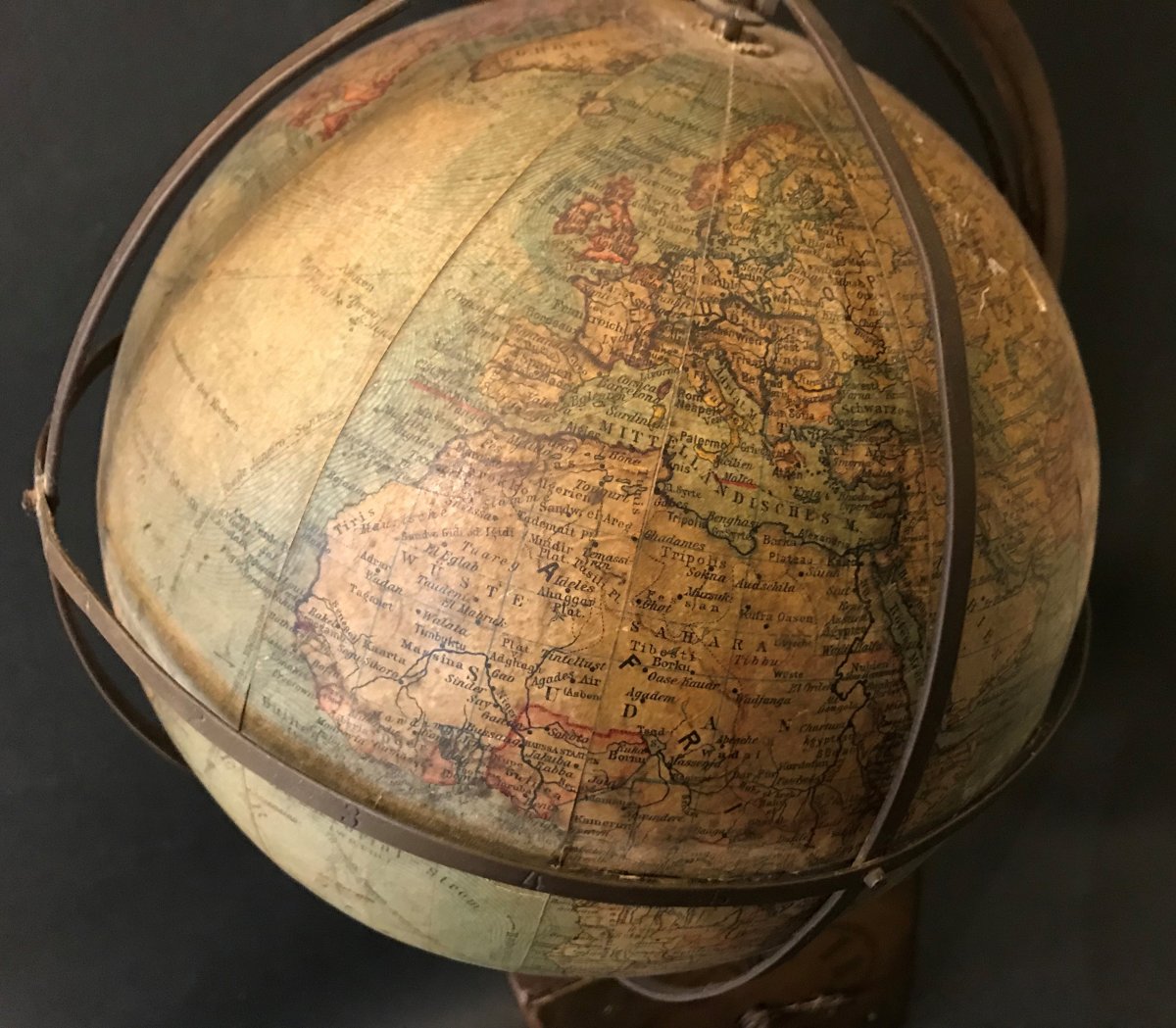 Globe Terrestre, Ludwig Julius Heymann, 19eme Siècle-photo-5
