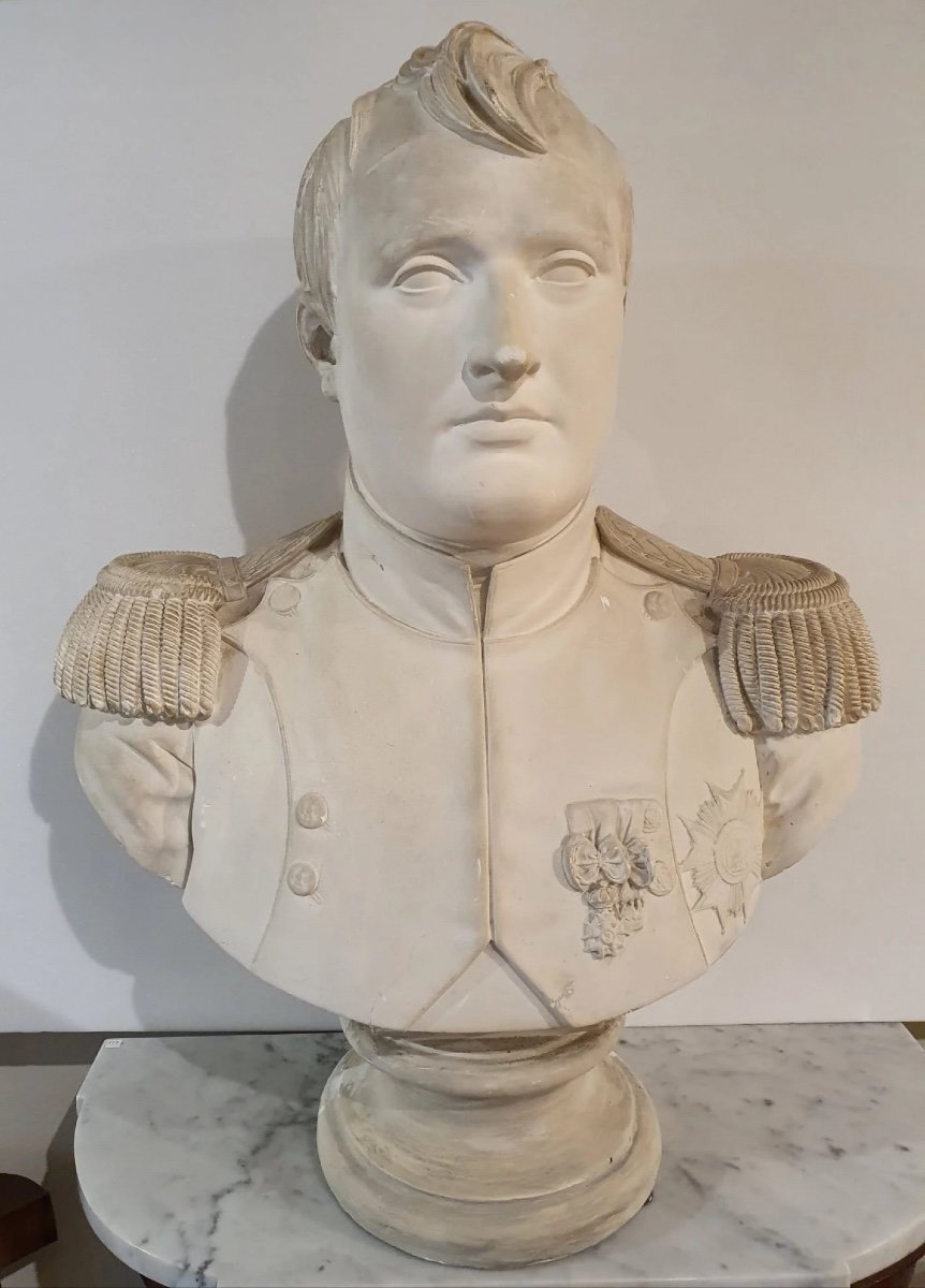 Buste en plâtre représentant Napoléon, XIXe siècle
