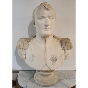 Buste en plâtre représentant Napoléon, XIXe siècle
