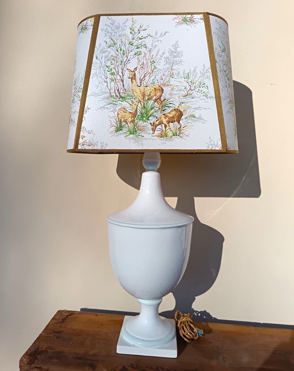 Coppia lampade da farmacia in ceramica 1900-photo-3