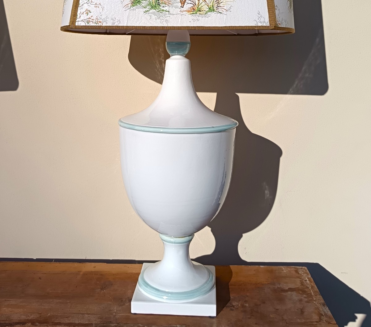 Coppia lampade da farmacia in ceramica 1900-photo-2