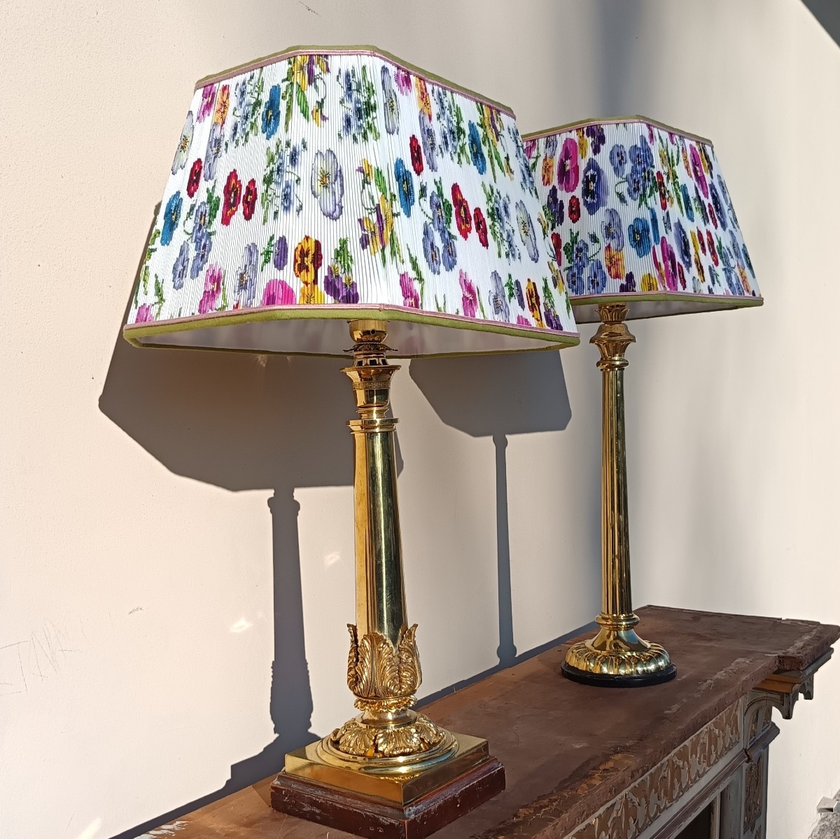 2 lampade in fusione di bronzo – fine Ottocento-photo-2