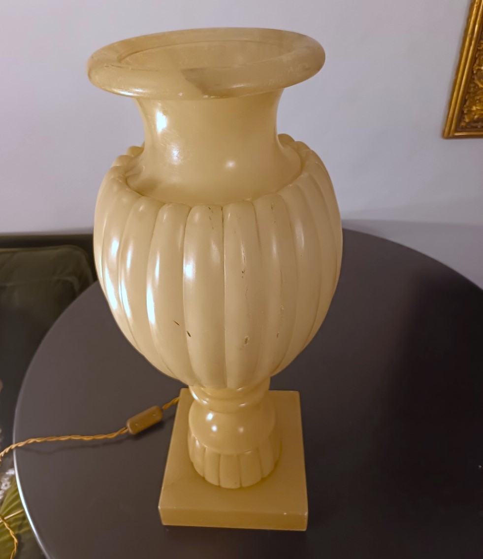 Lampada in alabastro del 1930 – Periodo storico razionalista-photo-4