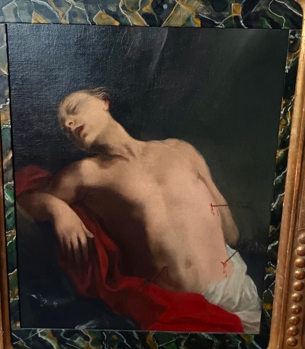 Olio su tela San Sebastiano del ’600 – Seguace del Carracci-photo-1