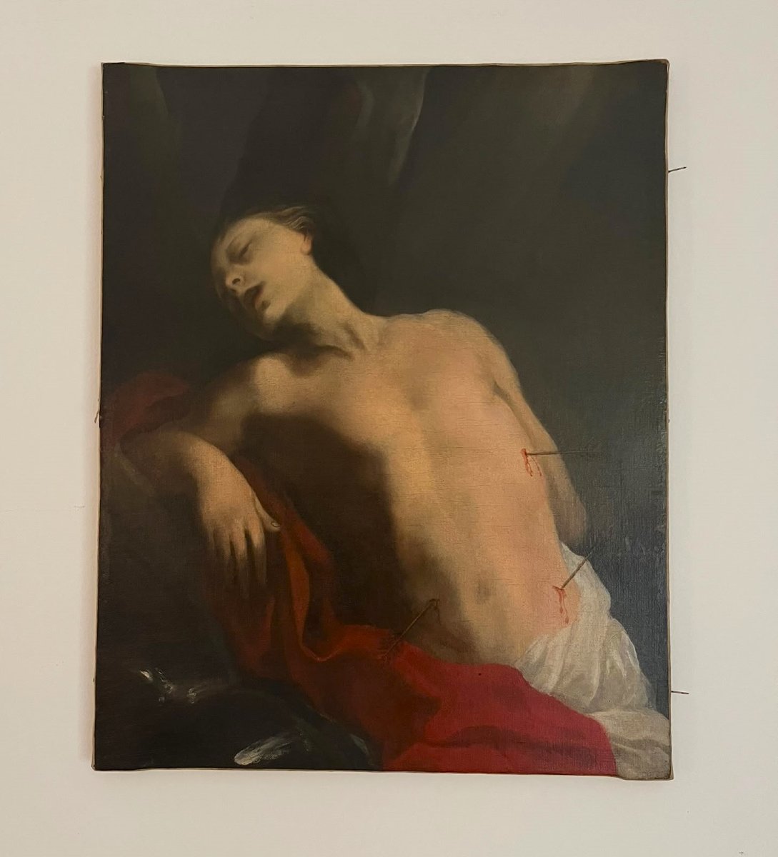 Olio su tela San Sebastiano del ’600 – Seguace del Carracci