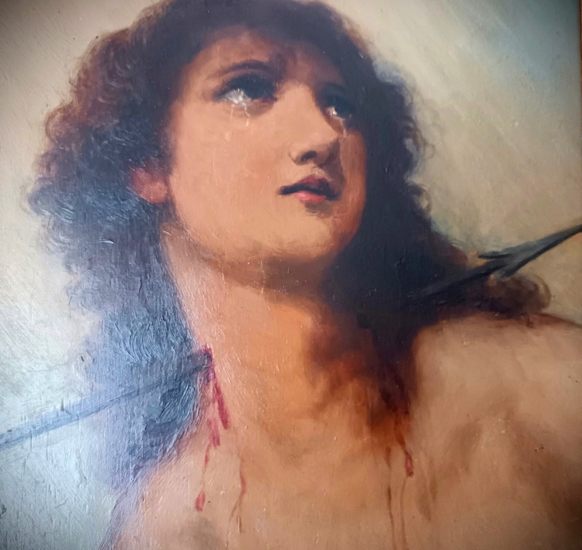 Olio su tavola lignea San Sebastiano ’900-photo-3