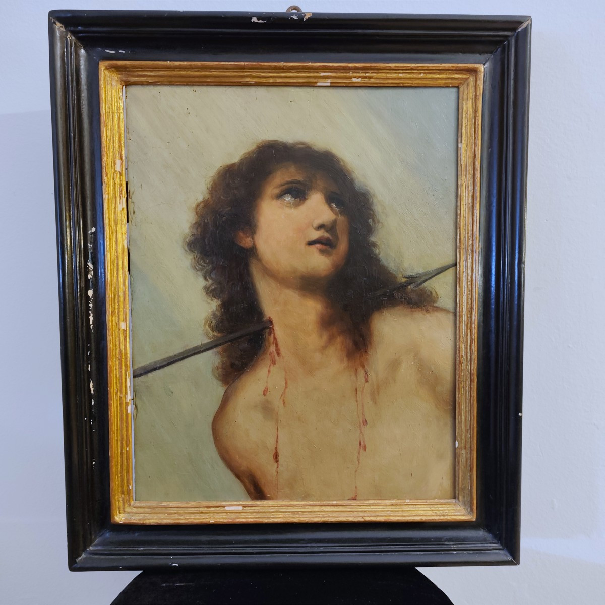 Olio su tavola lignea San Sebastiano ’900-photo-2