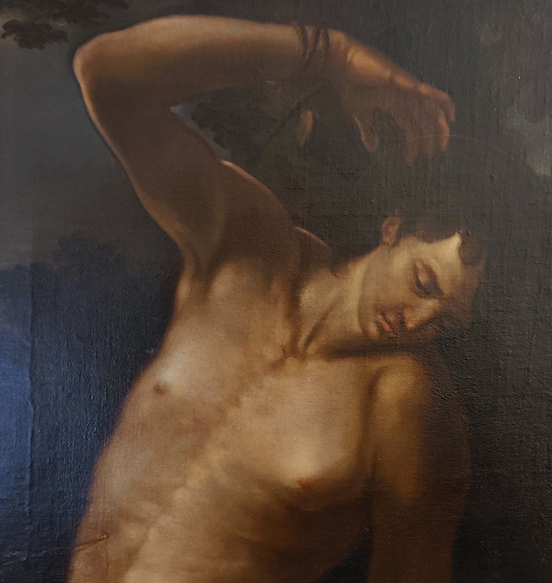 Olio su tela San Sebastiano del 600 – Att. Andrea Vaccaro-photo-4