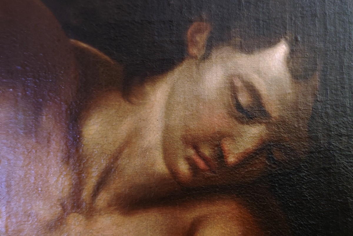 Olio su tela San Sebastiano del 600 – Att. Andrea Vaccaro-photo-3