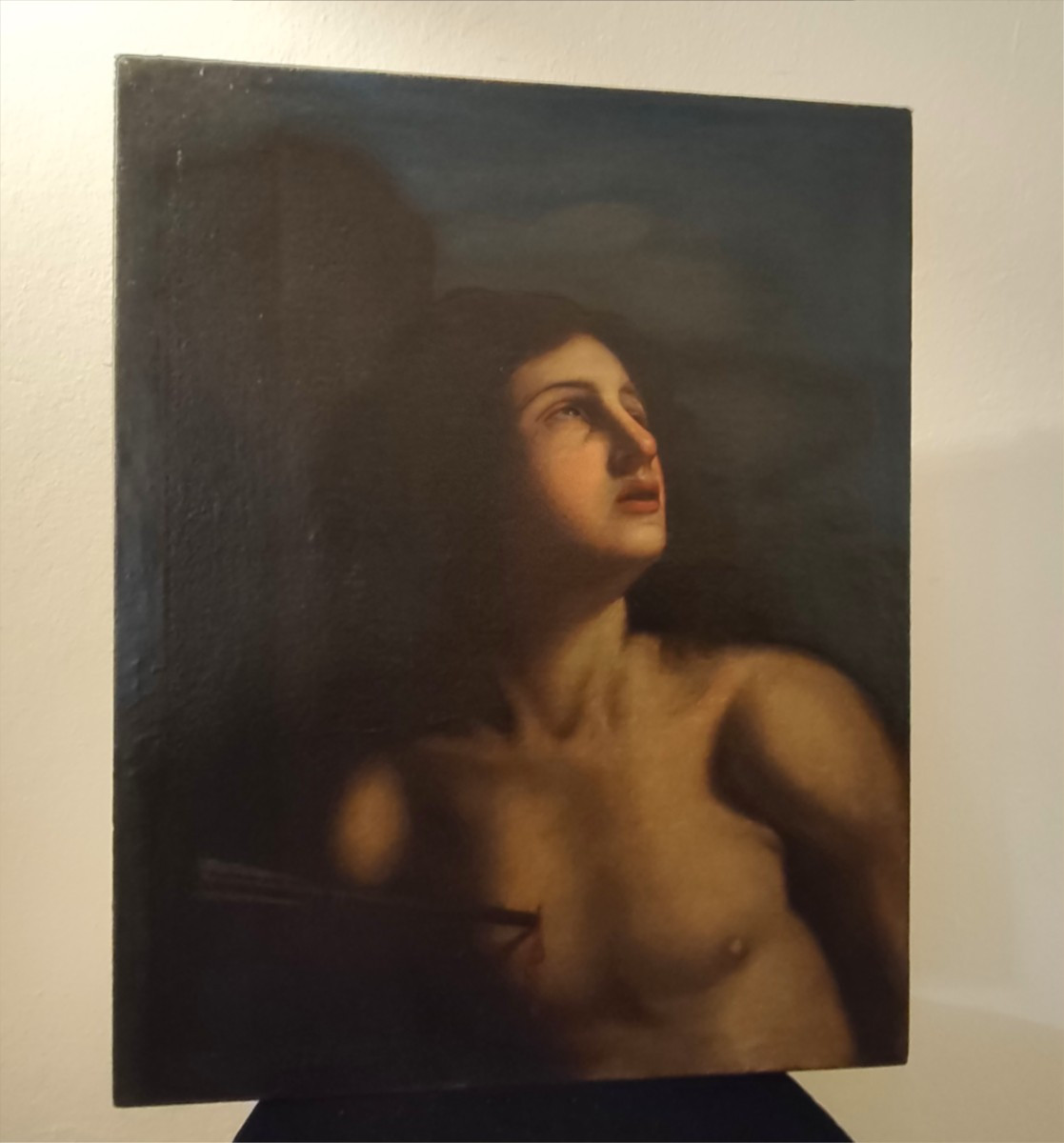 Olio su tela del 1600 – San Sebastiano, attribuito a Cesare Gennari (1637–1688)-photo-2