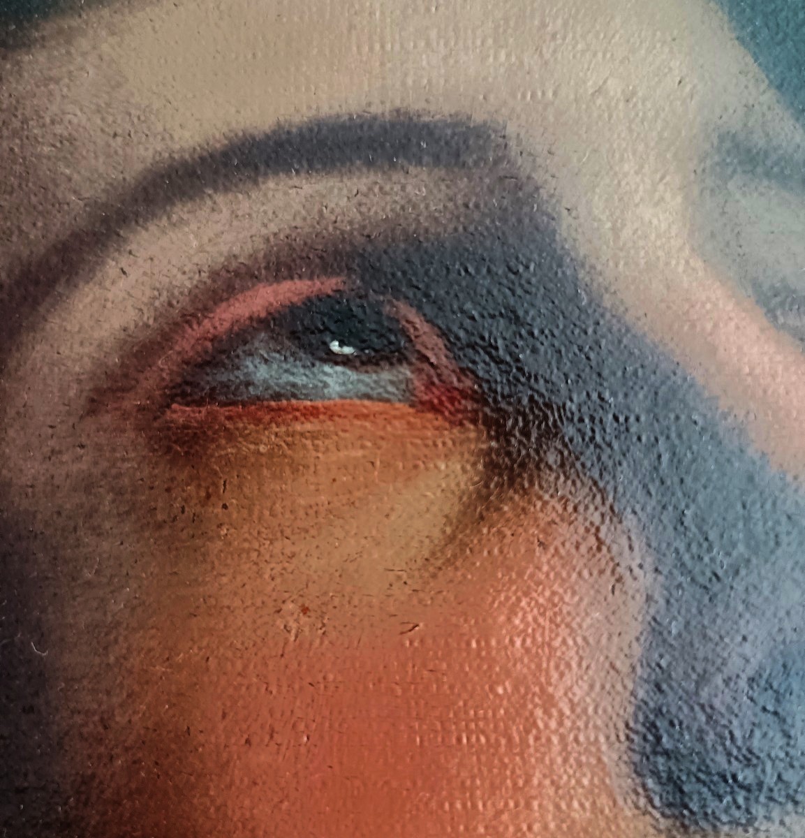Olio su tela del 1600 – San Sebastiano, attribuito a Cesare Gennari (1637–1688)-photo-3