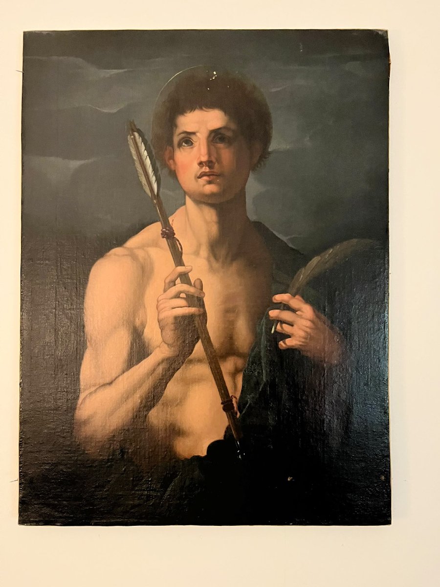 Olio su tela San Sebastiano primo ’700