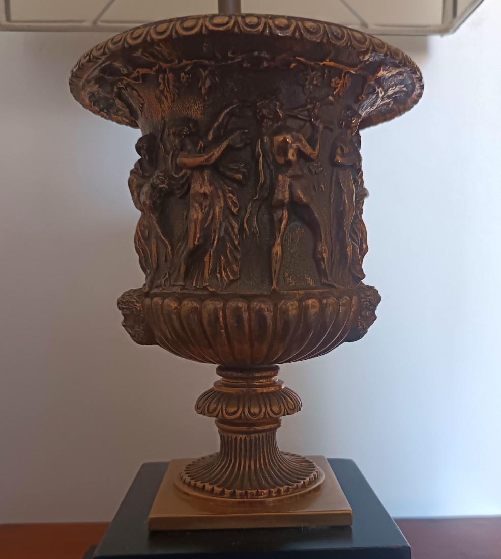 Coppia di paralumi in bronzo 1920 – Gran Tour-photo-2