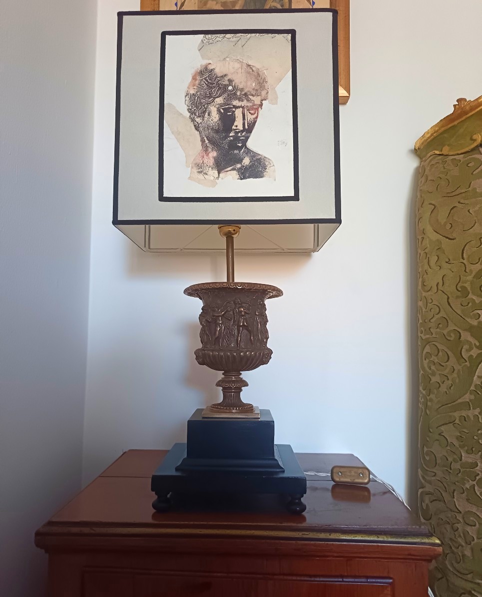 Coppia di paralumi in bronzo 1920 – Gran Tour-photo-3