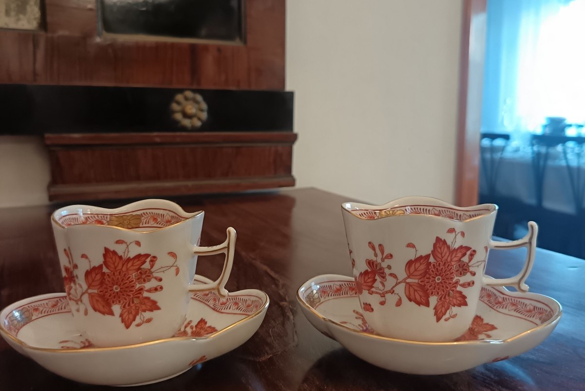Servizio caffè Herend in porcellana, inizio XX secolo-photo-3