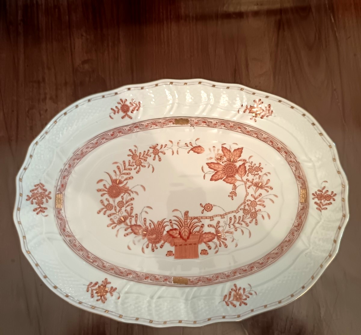 Zuppiera con coperchio e vassoio in porcellana Herend inizio XX secolo-photo-3