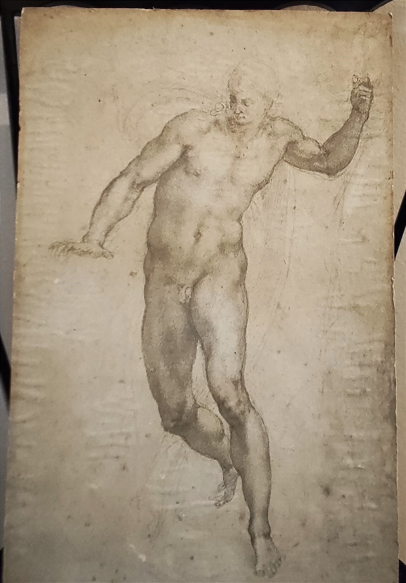 Dipinto a carboncino del 900 studio di uomo-photo-2