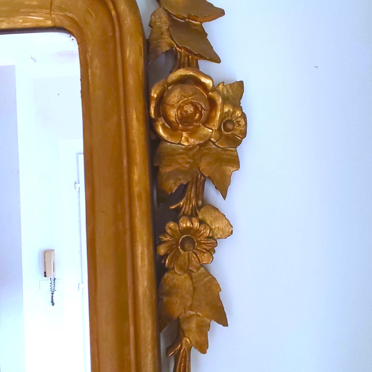 Specchiera lignea 800 dorata bolognese-photo-4