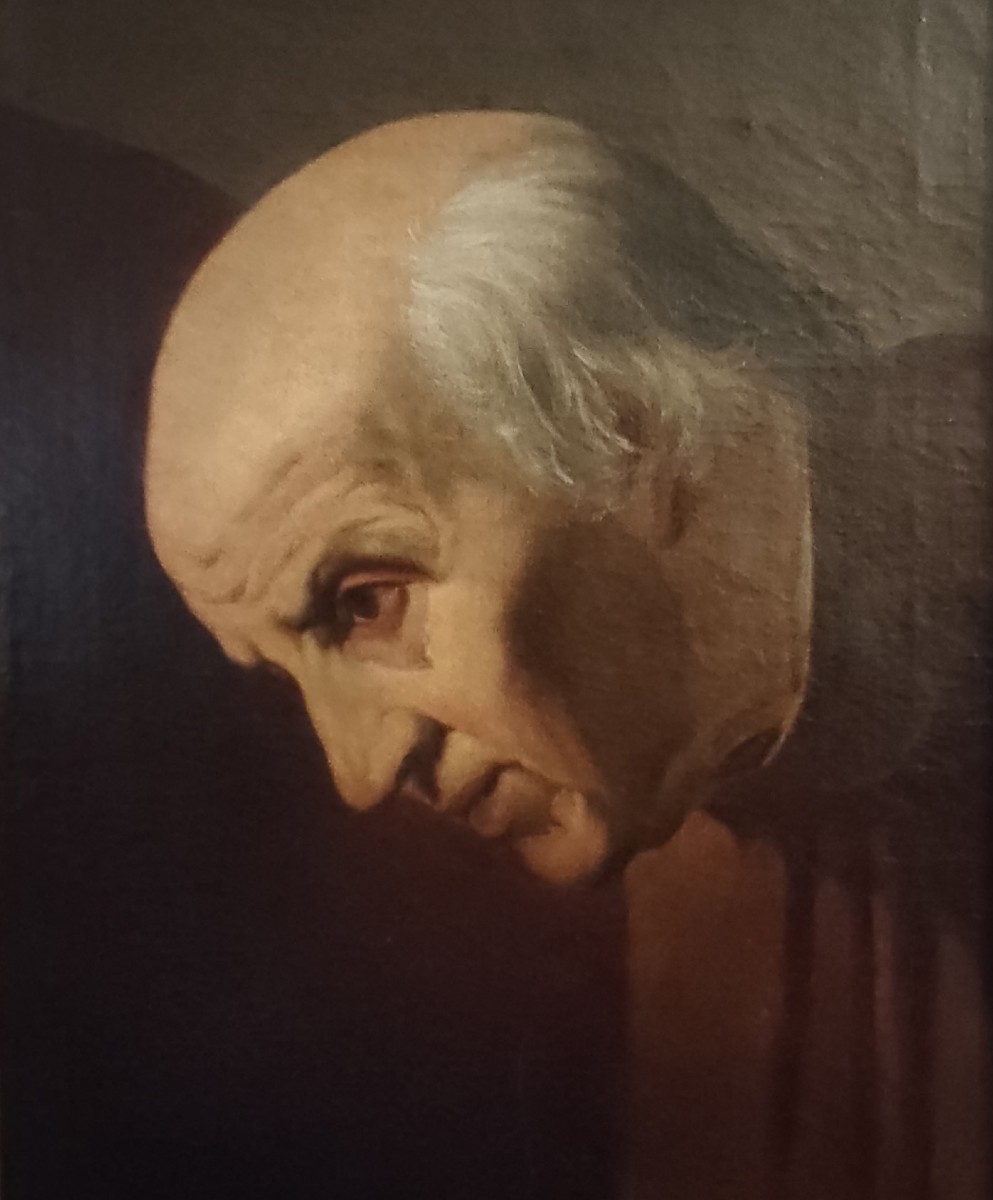 Olio su Tela dell'800 "Il Notaio", Scuola Veneta-photo-2