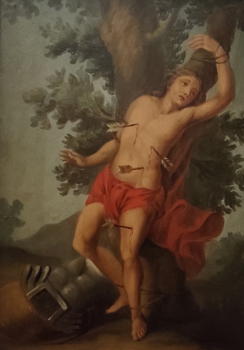 Olio su Tavola di San Sebastiano, Fine ’800-photo-2