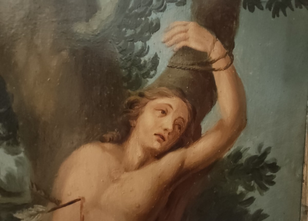Olio su Tavola di San Sebastiano, Fine ’800-photo-4