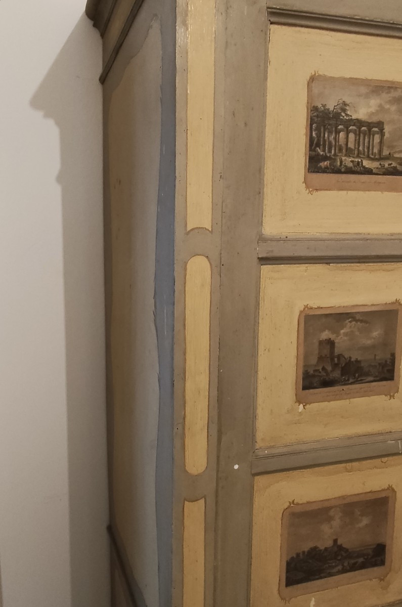 Armadio Dipinto Bolognese dell'800-photo-2