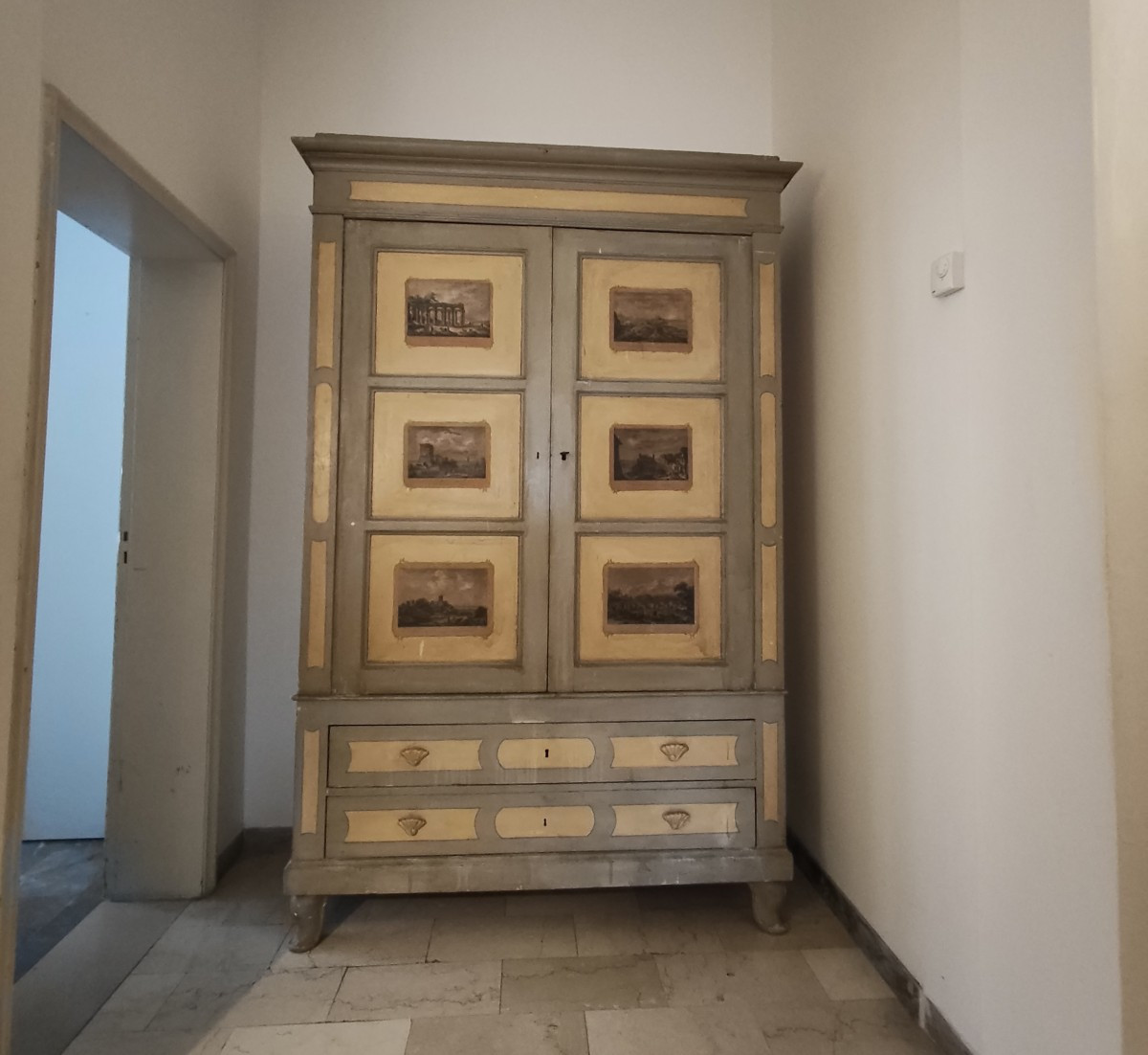 Armadio Dipinto Bolognese dell'800-photo-4