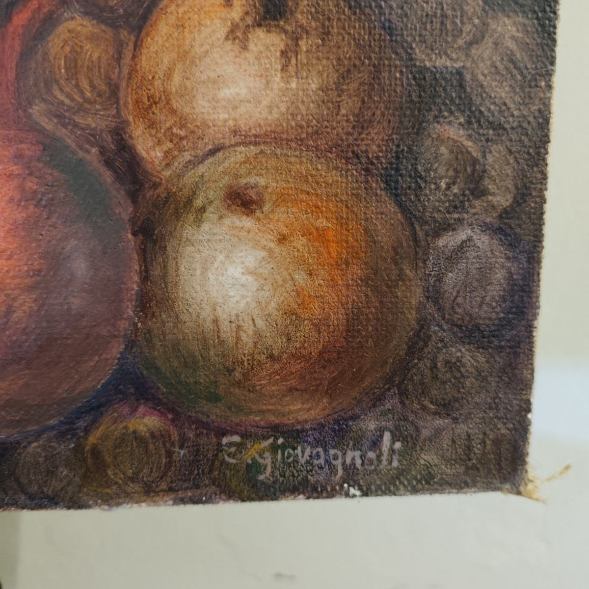 Olio su pannello giovane Bacco del XX secolo-photo-4