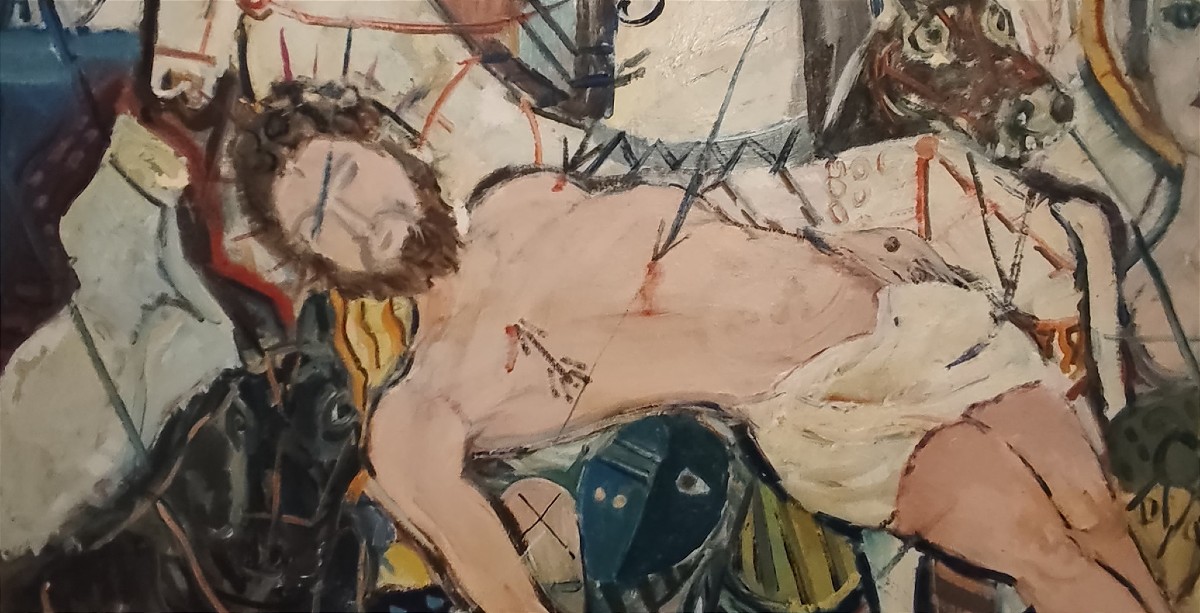 Olio su Tela del 1950 - San Sebastiano-photo-1