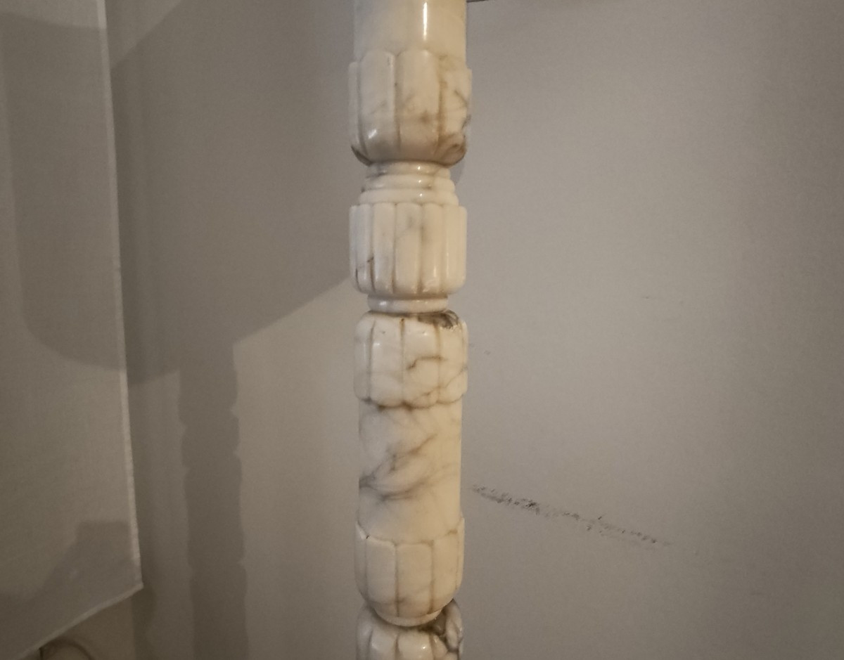 Lampada piantana in marmo razionalista 1930-photo-3