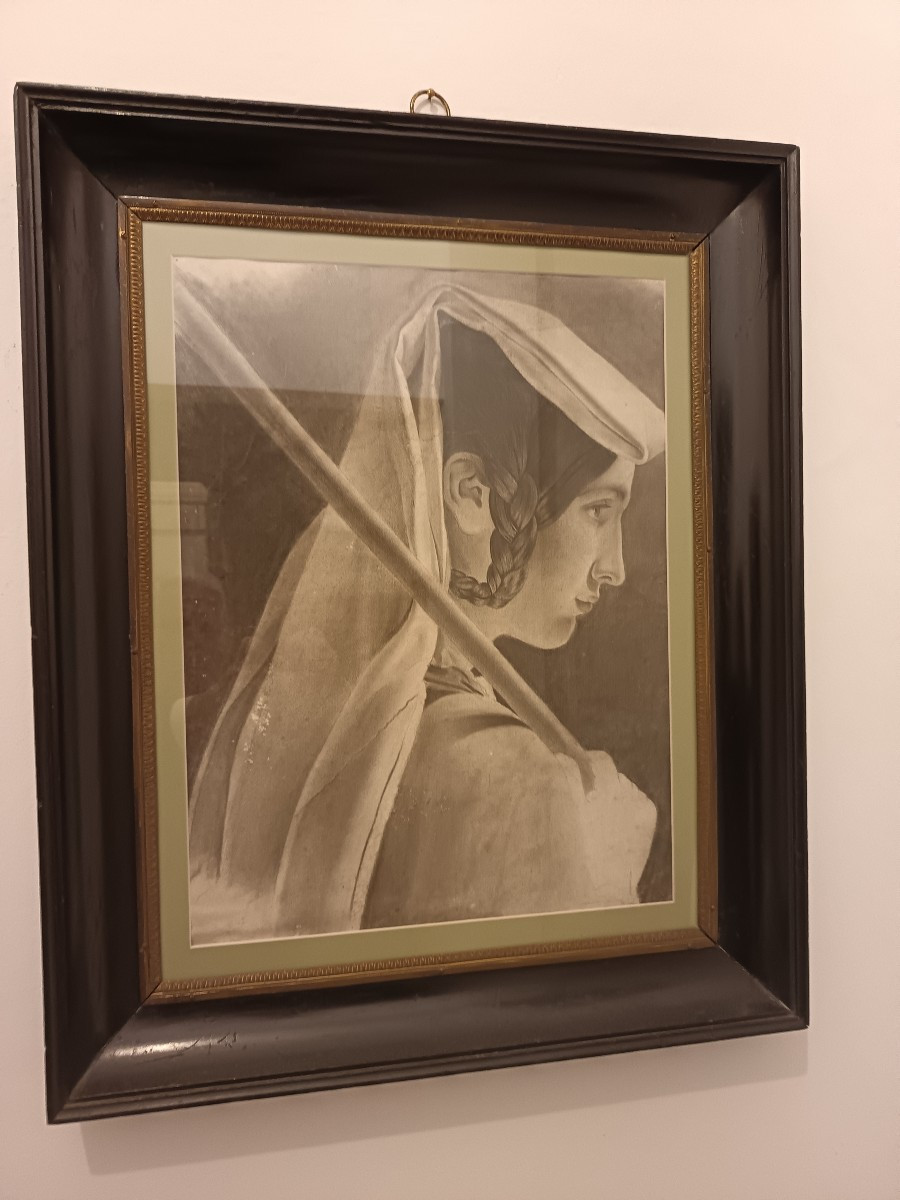 Coppia disegni a carboncino le donne 800 Francia-photo-2