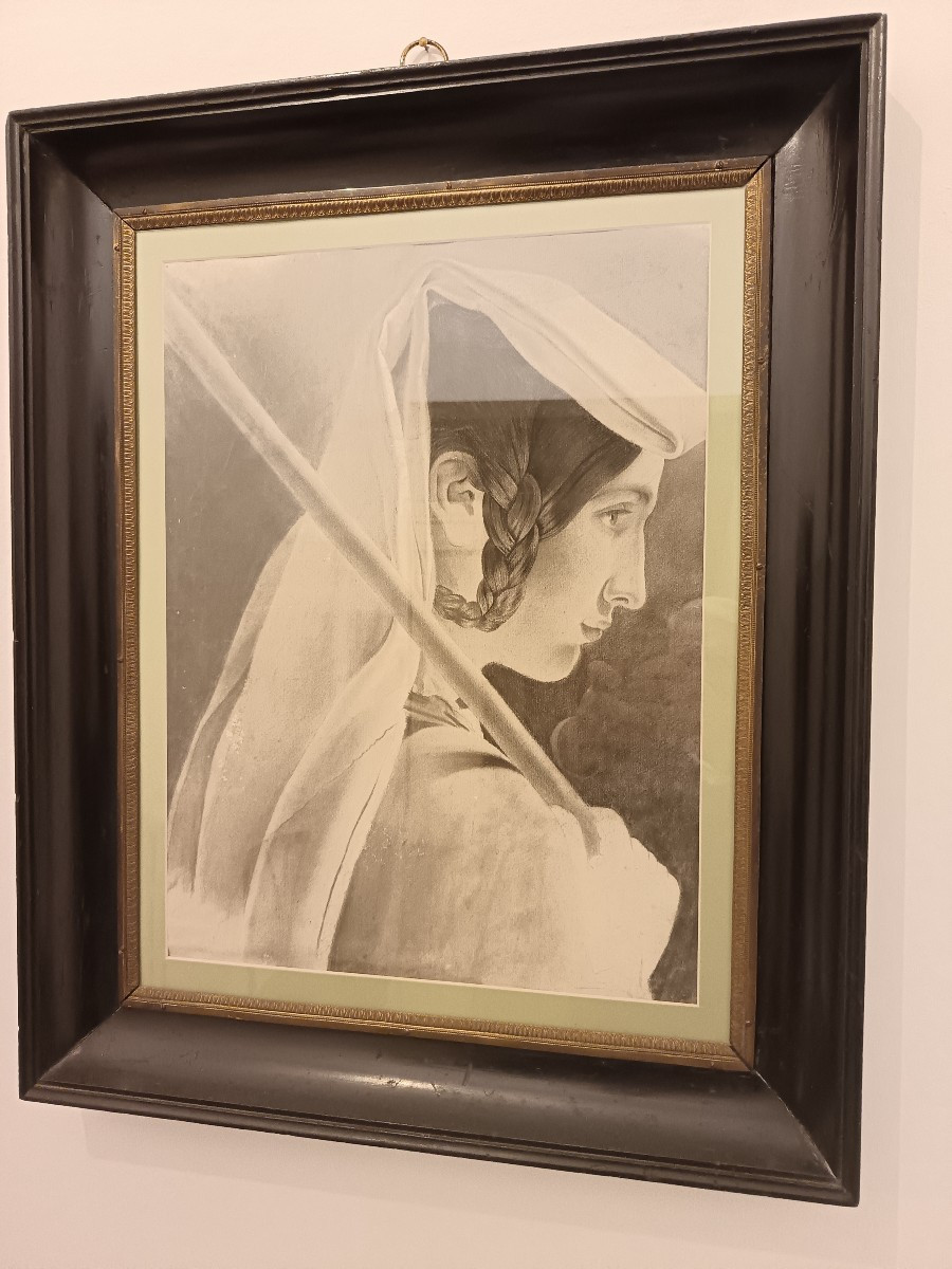 Coppia disegni a carboncino le donne 800 Francia-photo-3