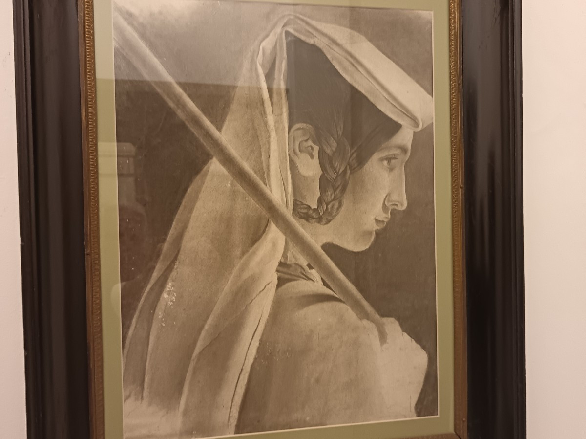 Coppia disegni a carboncino le donne 800 Francia-photo-3