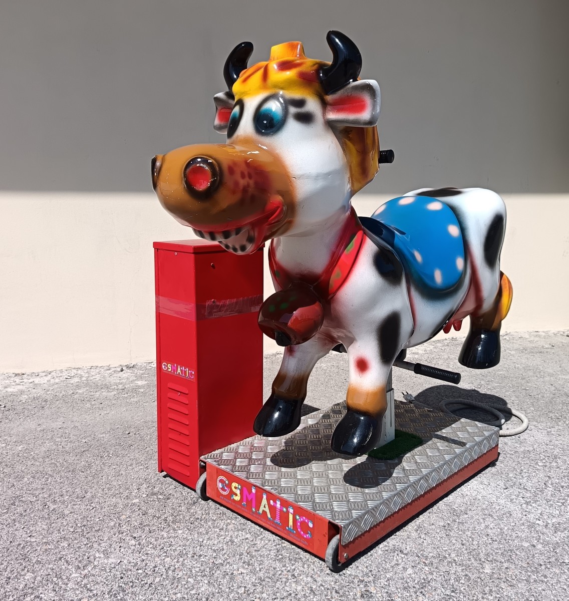 Giostra meccanica del 1980 elettrica la mucca-photo-4