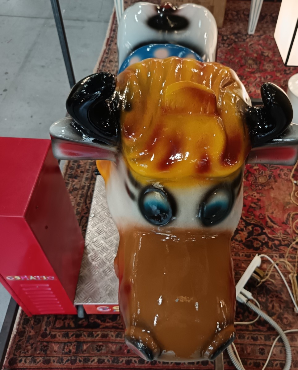 Giostra meccanica del 1980 elettrica la mucca-photo-2