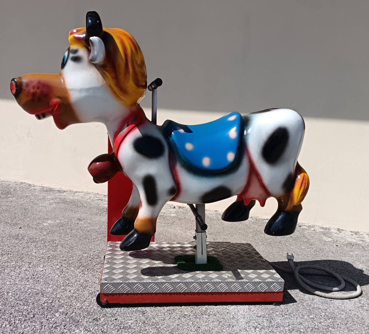 Giostra meccanica del 1980 elettrica la mucca-photo-2