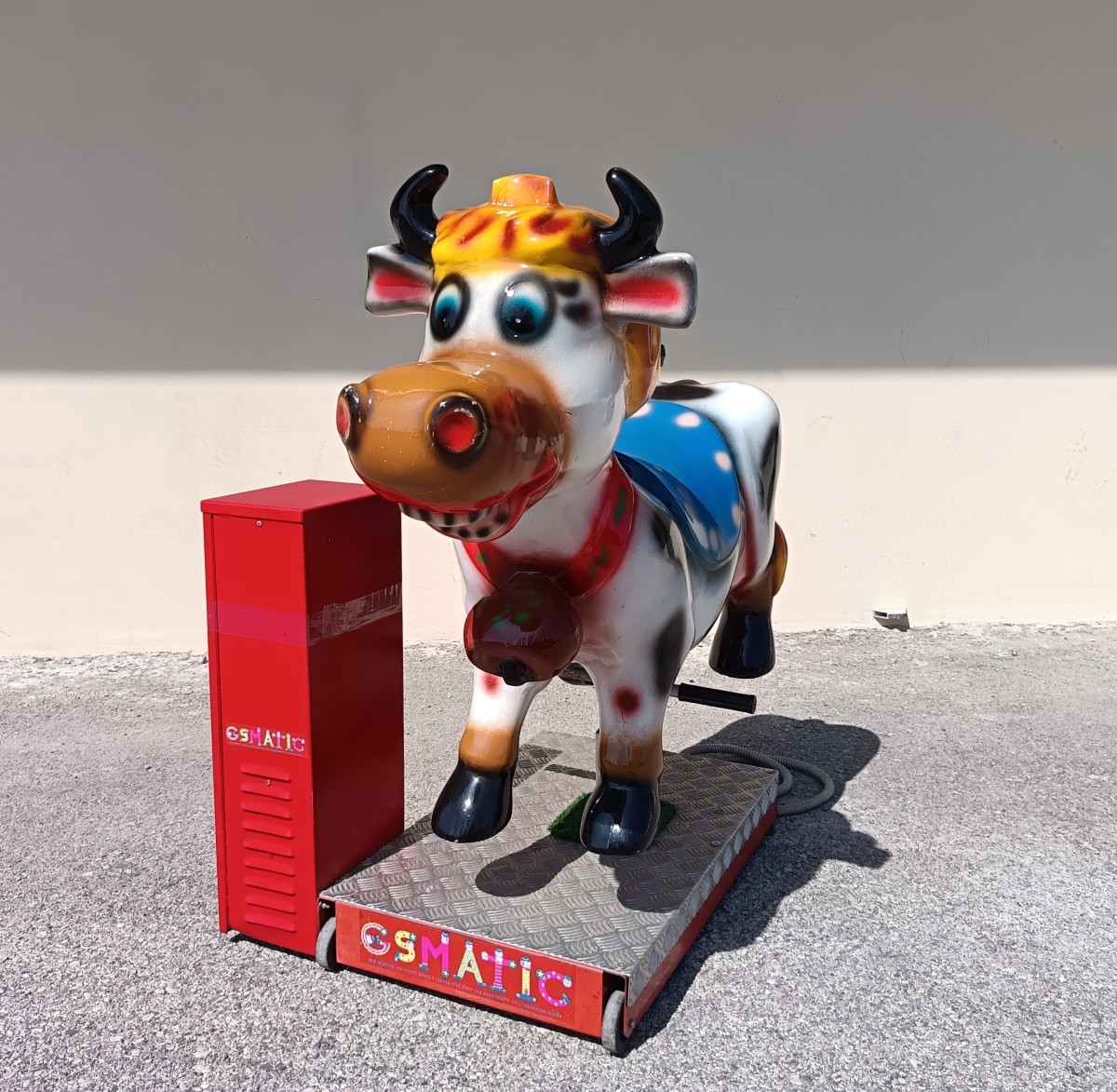 Giostra meccanica del 1980 elettrica la mucca-photo-3