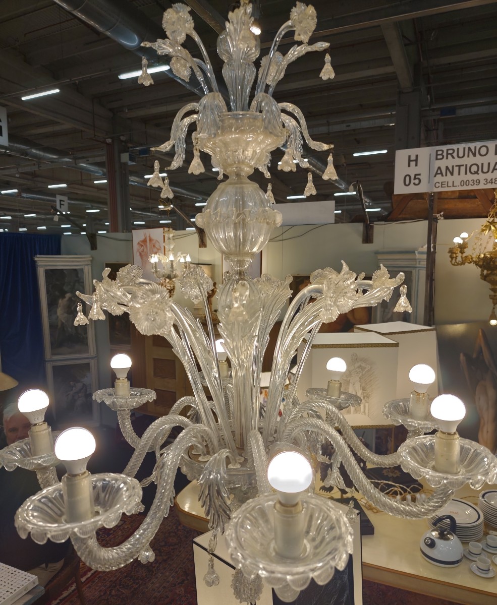 Coppia imponenti lampadari 1920 Murano-photo-1
