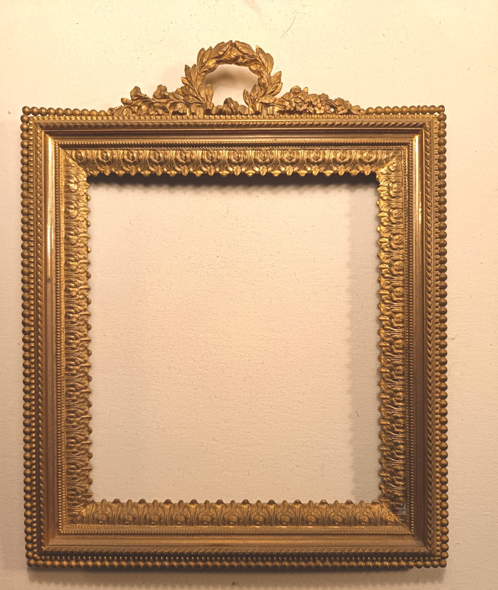 Cornice da viaggio in bronzo dorato 1790