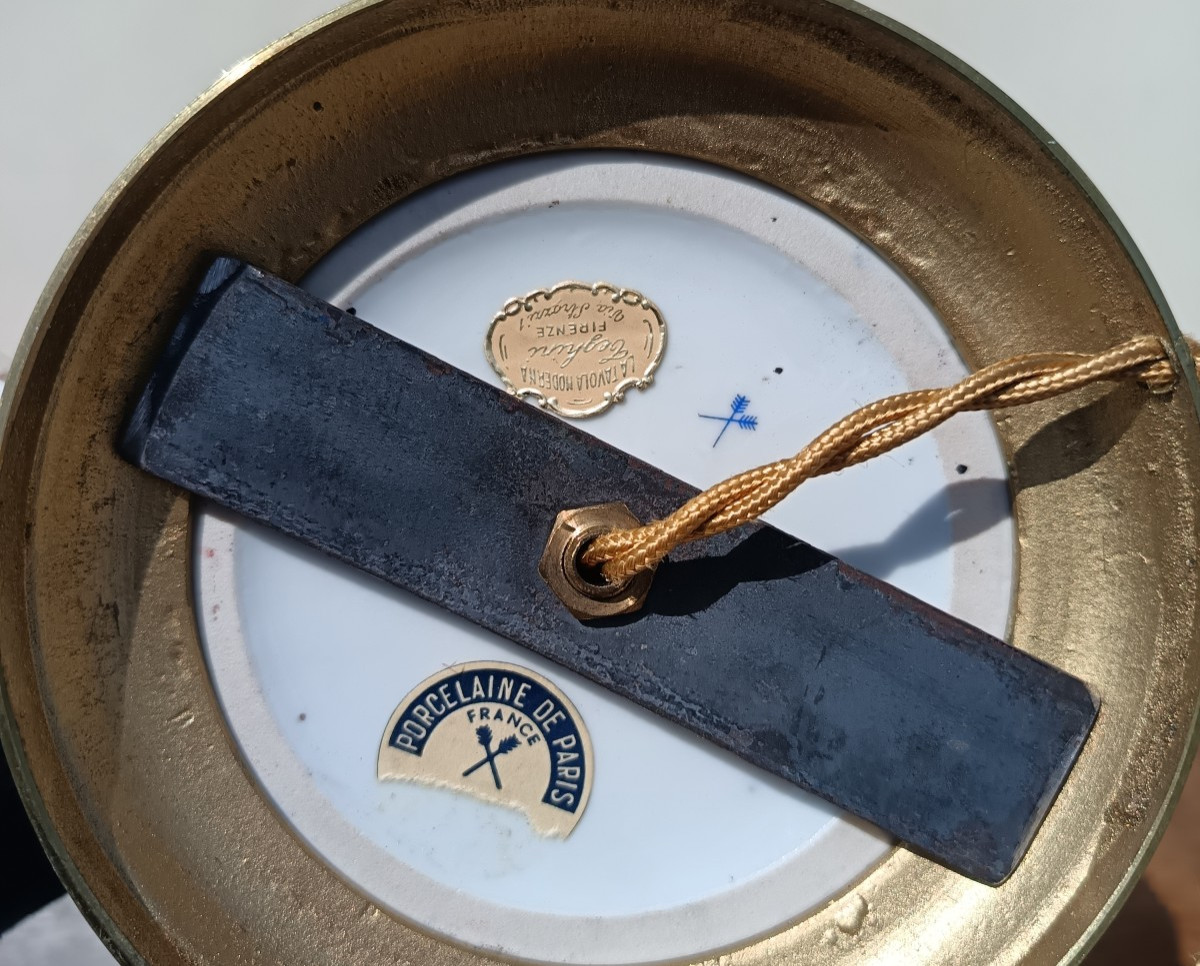 Lampada in ceramica francese della fine del XIX sec-photo-4