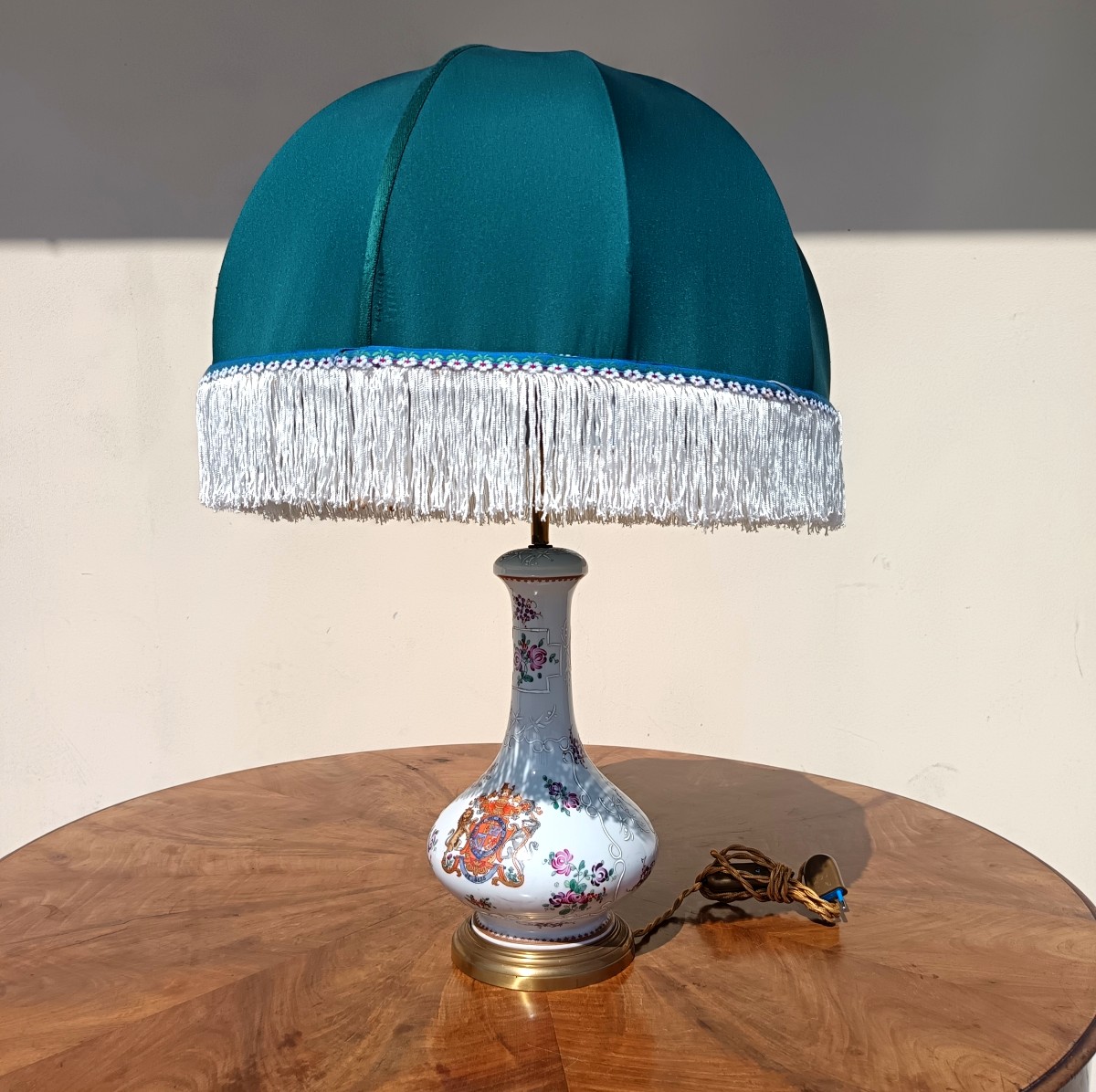 Lampada in ceramica francese della fine del XIX sec