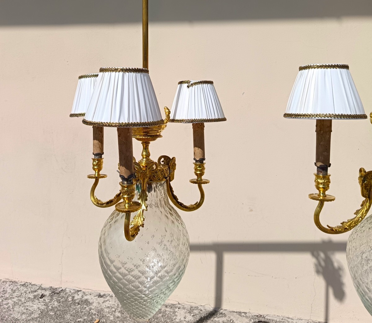 Coppia lampadari Umbertini 1840 Torino-photo-2