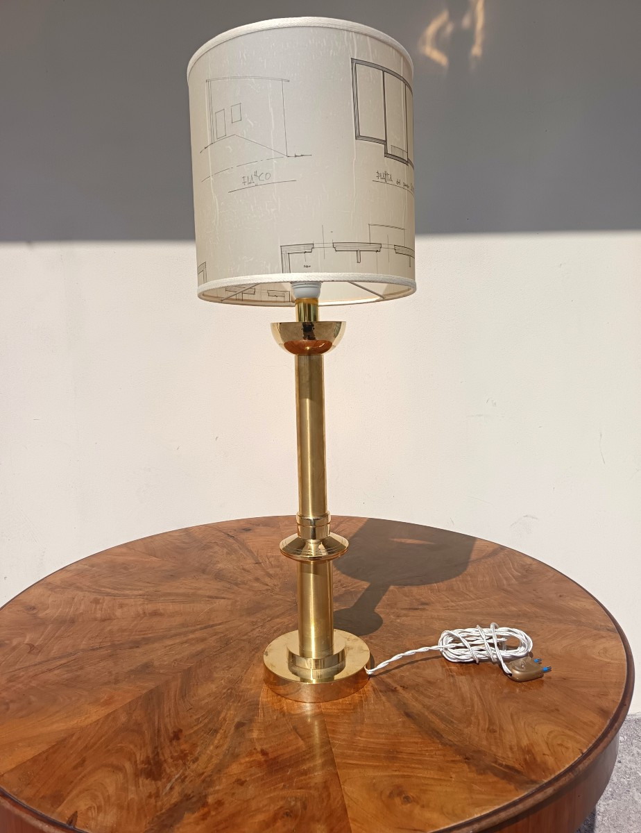 Lampada in bronzo Razionalista 1930-photo-2