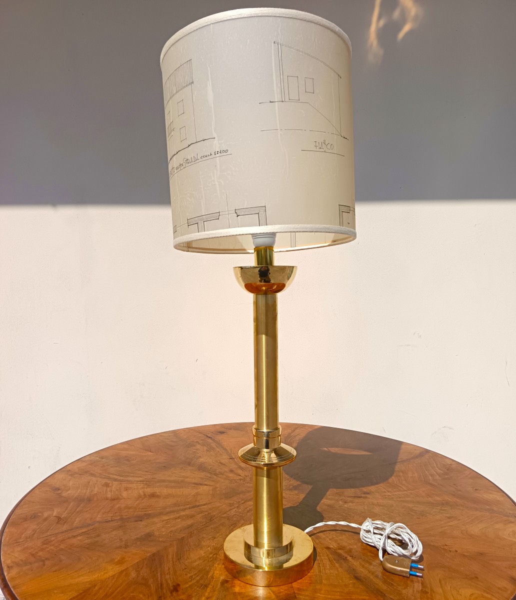 Lampada in bronzo Razionalista 1930-photo-4