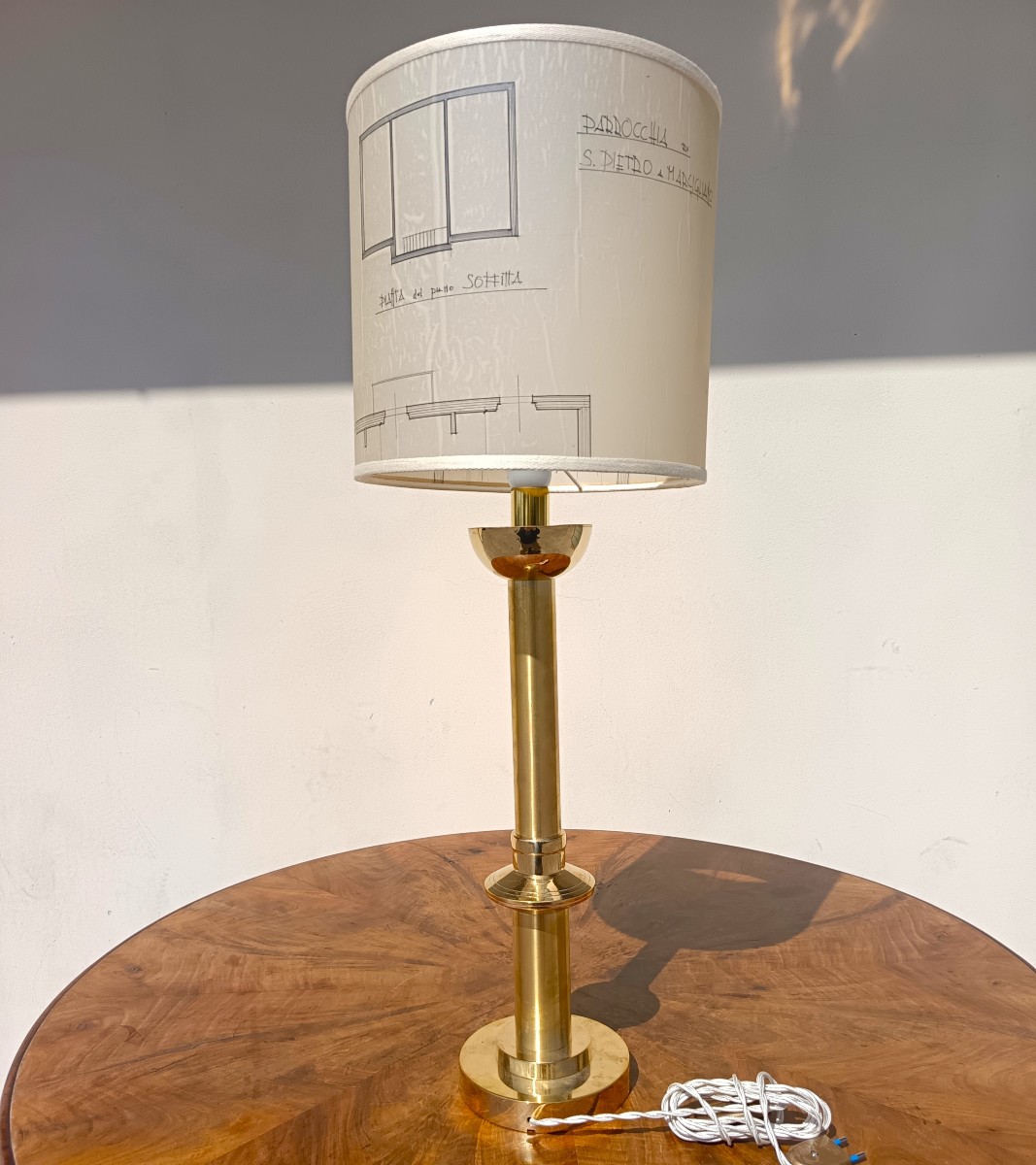 Lampada in bronzo Razionalista 1930