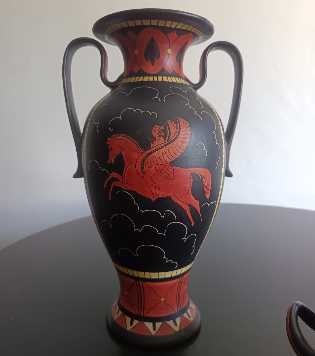 Trittico di vasi Deruta 1930-photo-2