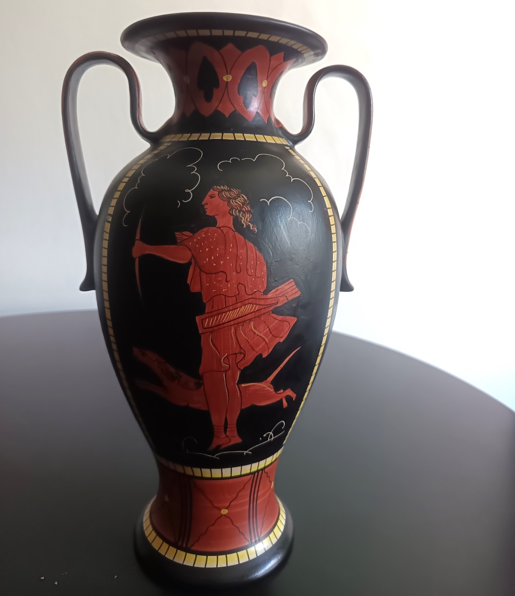 Trittico di vasi Deruta 1930-photo-4