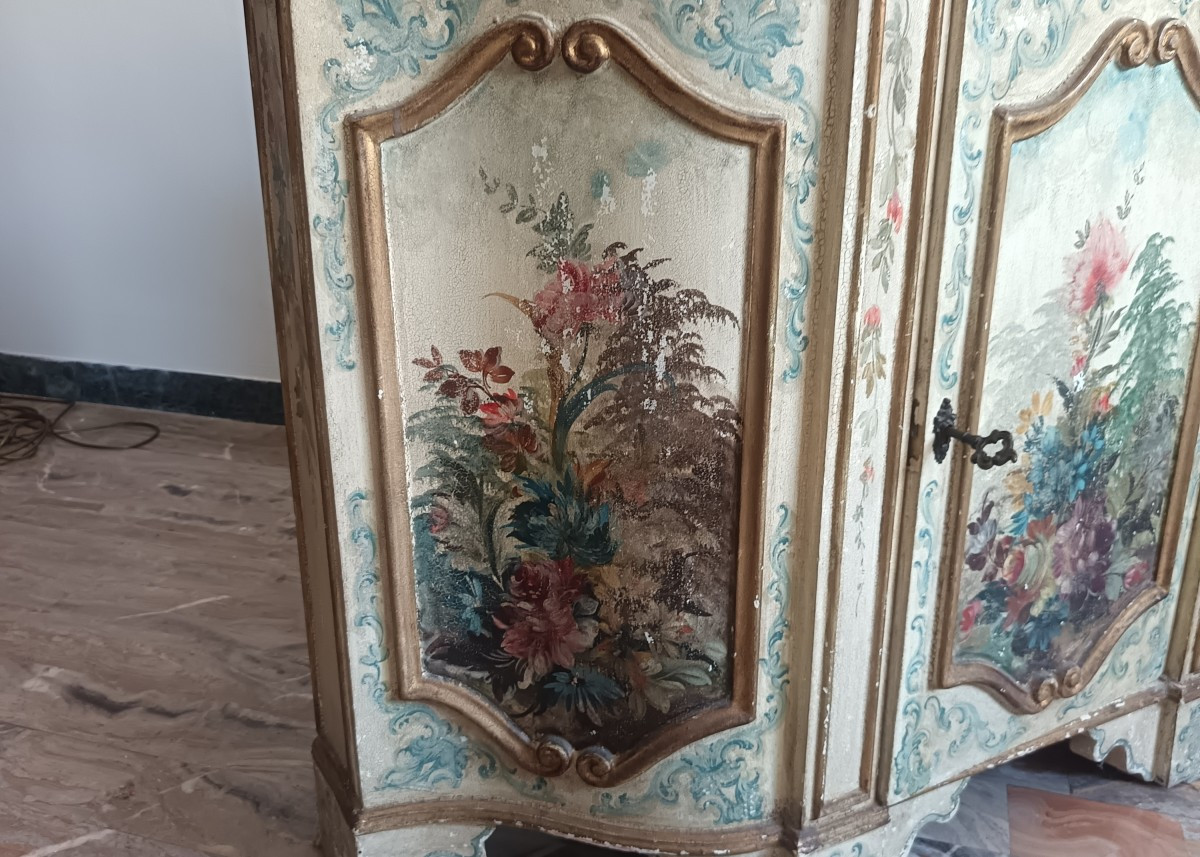 Mobile veneziano laccato inizio XX secolo-photo-4